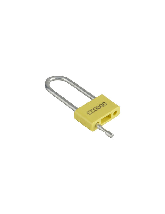 Sigillo a lucchetto, ansa acciaio, corpo ABS, colori assortiti, numerato, Lockout Tagout LOTO - THIRARD