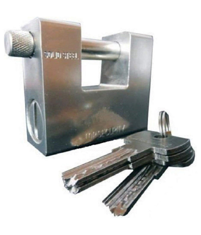 Lucchetto Di Sicurezza Resistente Antiscasso Blindato In Acciaio         