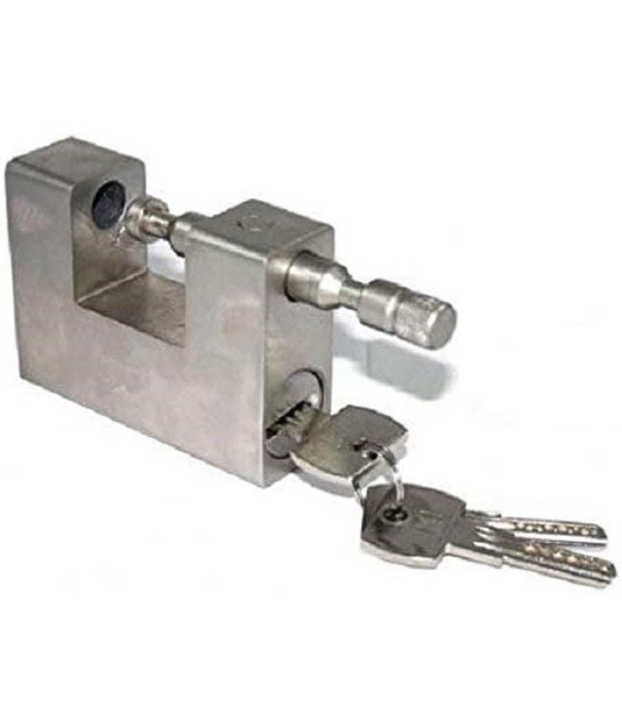 Lucchetto Di Sicurezza Resistente Antiscasso Blindato In Acciaio         