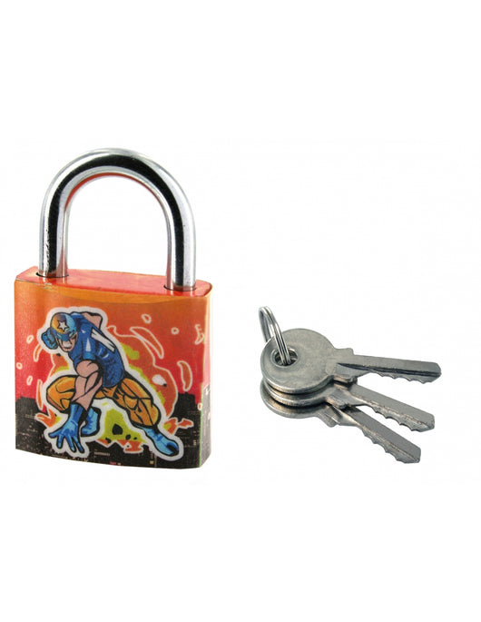 Lucchetto Explocom Extra Lock, acciaio, interno, arco in acciaio, 30mm, 3 chiavi - THIRARD