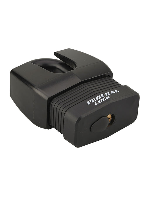 Lucchetto Federal Lock Docker, da esterno, acciaio cementato 65mm, altissima sicurezza, guardia alta, 2 chiavi - THIRARD