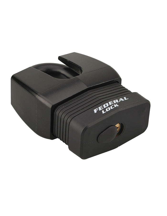 Lucchetto Federal Lock Docker, da esterno, acciaio cementato 65mm, altissima sicurezza, guardia alta, 2 chiavi - THIRARD