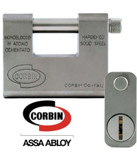 Lucchetto Grizzly In Acciaio Cementato Antitrapano Con Chiave Dom Corbin     -69 Mm   -