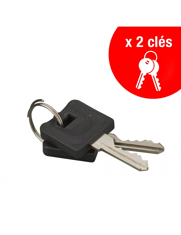 Lucchetto Mach Color 30mm arco acciaio, bumper colorato,  2 chiavi - THIRARD