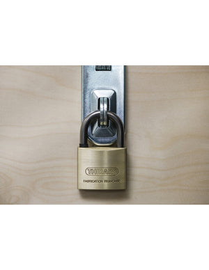 Lucchetto Mach 3 45mm arco acciaio inox, ottone, da esterno, anticorrosione, 3 chiavi  - THIRARD