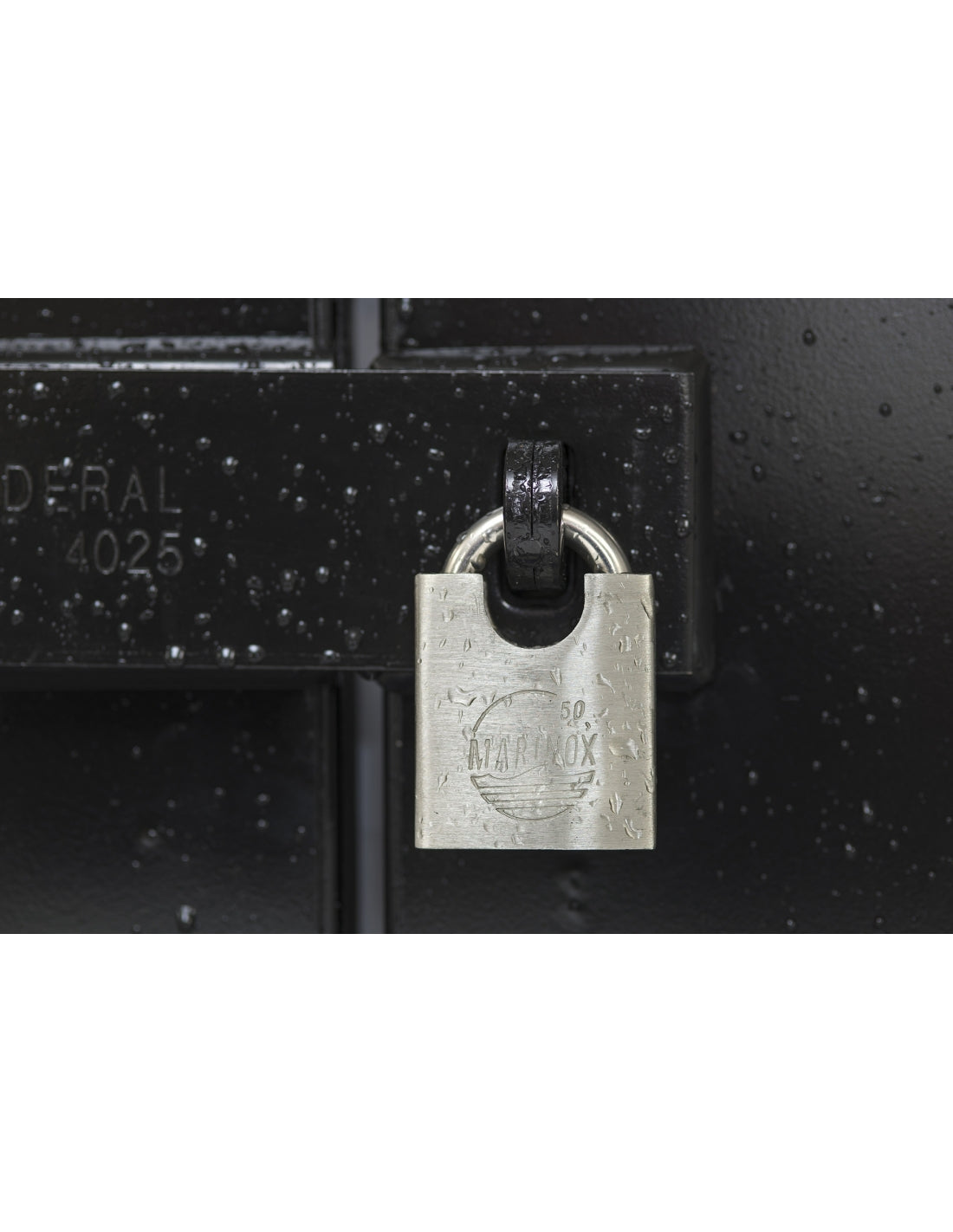 Lucchetto MARINOX 50mm, acciaio inossidabile nautico, guardia rialzata - THIRARD
