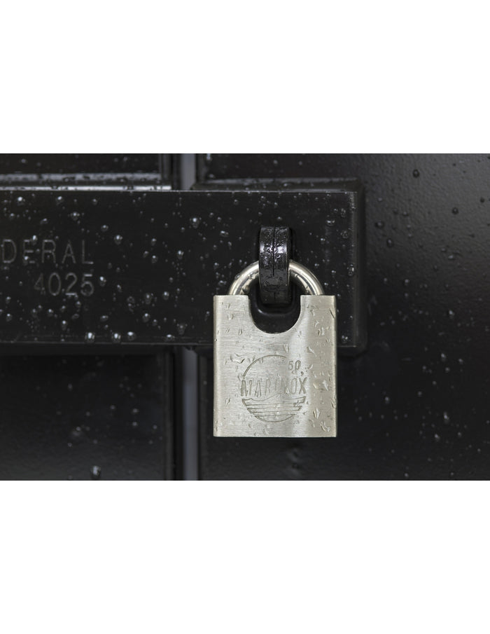 Lucchetto MARINOX 50mm, acciaio inossidabile nautico, guardia rialzata - THIRARD