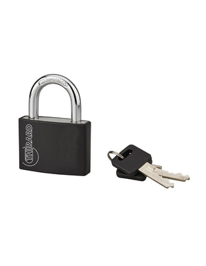 Lucchetto Maxium color 50mm, arco acciaio temprato, nero, corpo alluminio, 2 chiavi - THIRARD