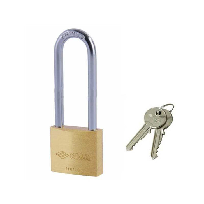 Lucchetto Ottone mm 30 Arco Extra Lungo 22011 Cisa