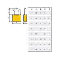 Lucchetto Ottone Mm 60 Potent