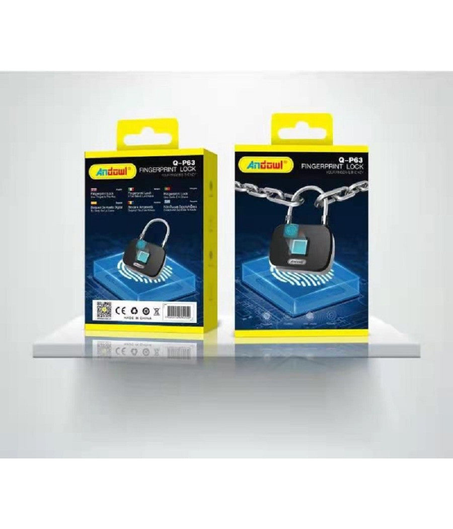 Lucchetto Serratura Smart Impronta Digitale Telecomando Senza Chiave App Q-p63         