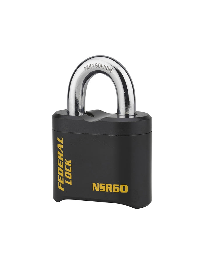 Lucchetto alta sicurezza combinazione modificabile SR, nero, acciaio al molibdeno - THIRARD