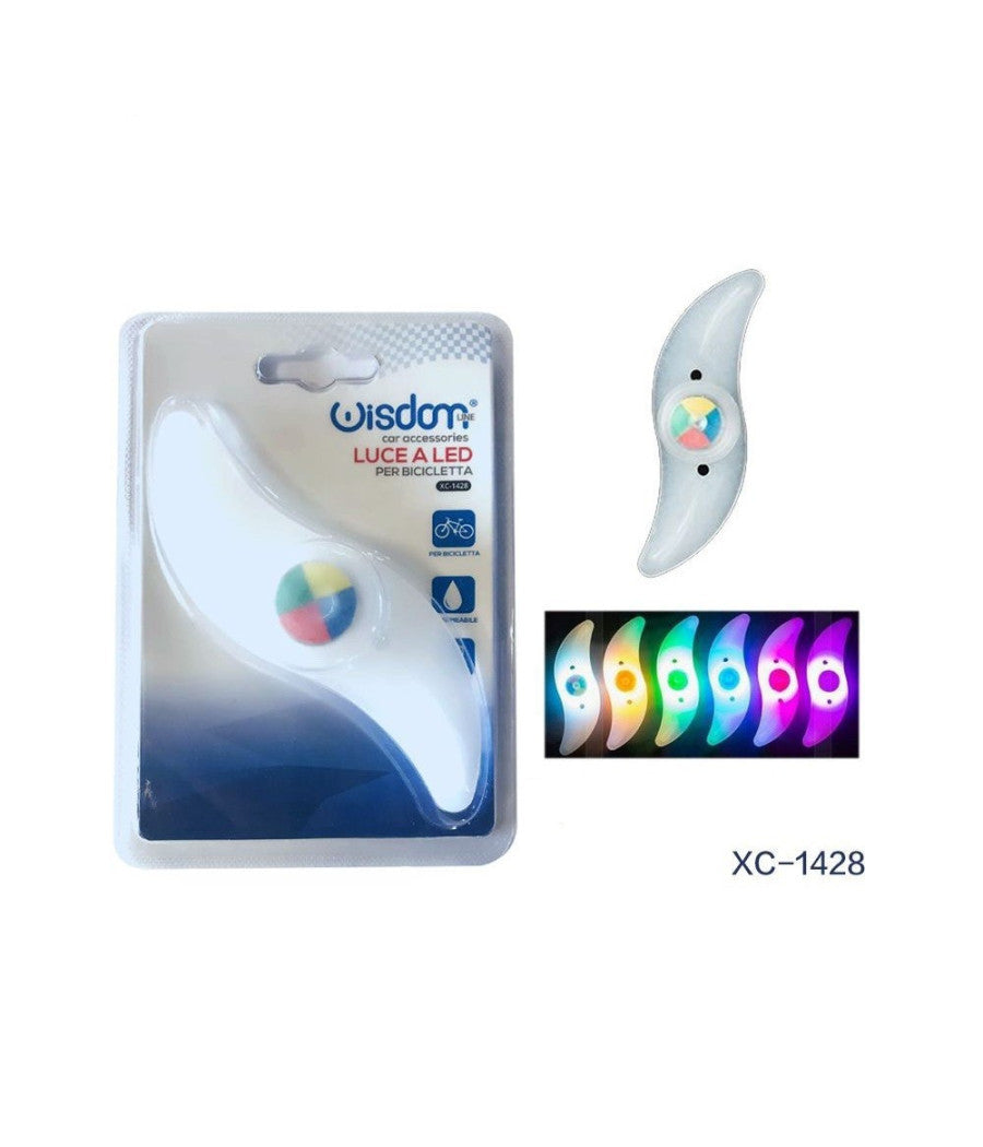 Luce A Led Per Ruote Della Bici Raggi Ruota Impermeabile Mountain Bike Xc-1428         