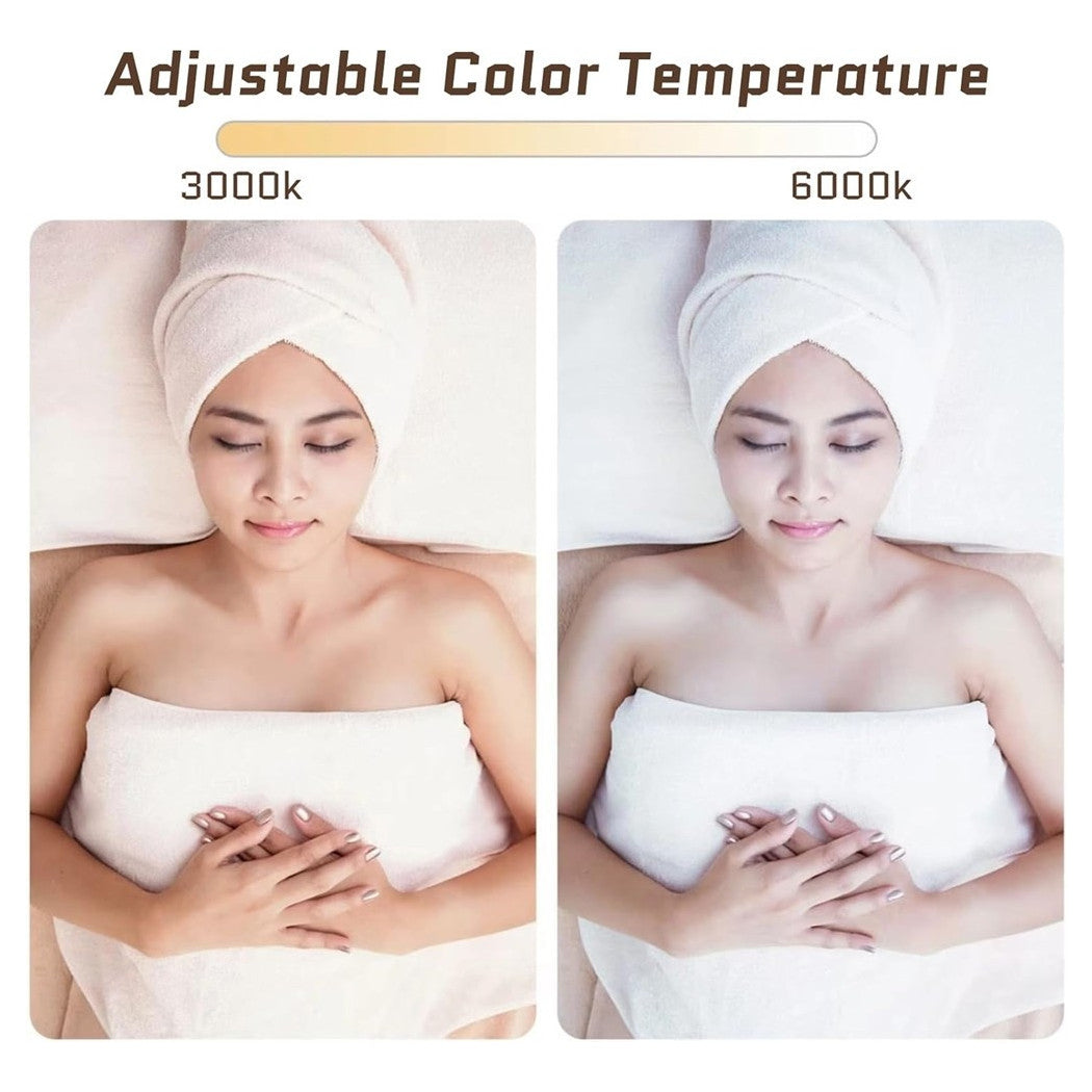 Trade Shop - Luce A Mezza Luna Per Scrivania Lampada Lunare A Led Per Unghie Trucco Estetista -