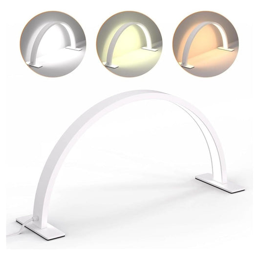 Trade Shop - Luce A Mezza Luna Per Scrivania Lampada Lunare A Led Per Unghie Trucco Estetista -