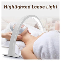 Trade Shop - Luce A Mezza Luna Per Scrivania Lampada Lunare A Led Per Unghie Trucco Estetista -