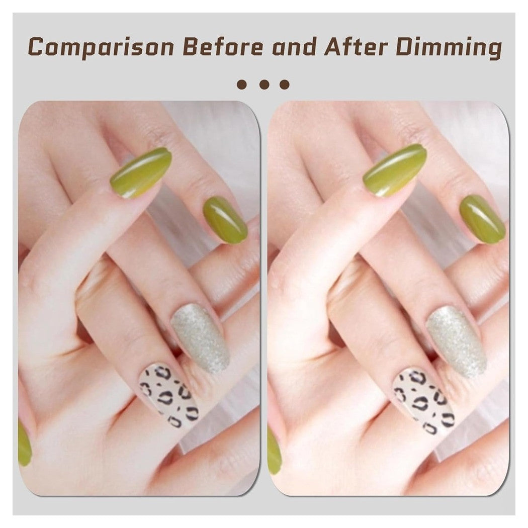 Trade Shop - Luce A Mezza Luna Per Scrivania Lampada Lunare A Led Per Unghie Trucco Estetista -