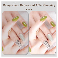 Trade Shop - Luce A Mezza Luna Per Scrivania Lampada Lunare A Led Per Unghie Trucco Estetista -