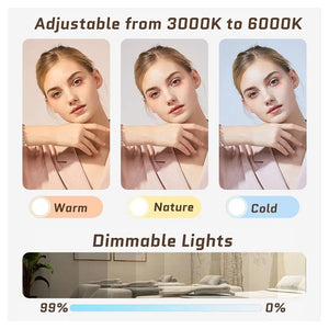 Trade Shop - Luce A Mezza Luna Per Scrivania Lampada Lunare A Led Per Unghie Trucco Estetista -