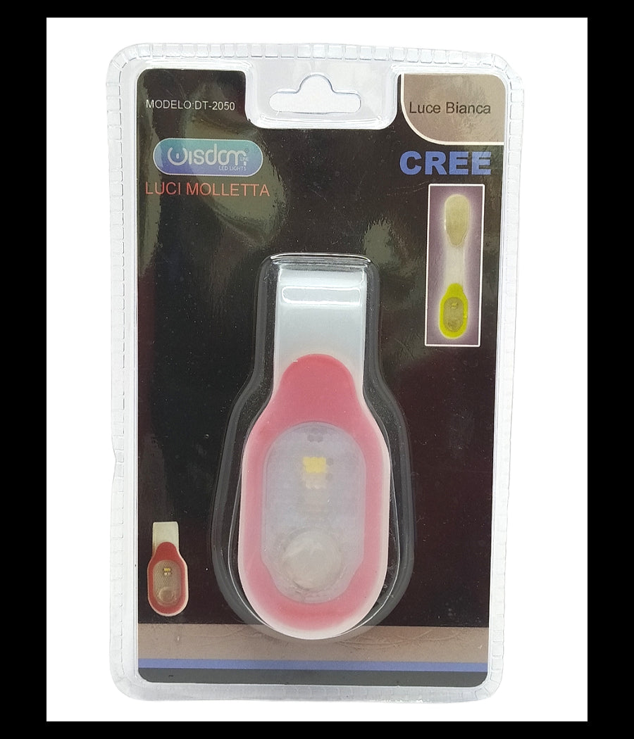 Luce A Molletta Tascabile Sport Bici Torcia Tipo Magnetico Resistente Dt-2050         