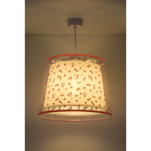 LÚZETE - LUCE A SOSPENSIONE PER BAMBINI DREAM FLOWERS E27 ROSA