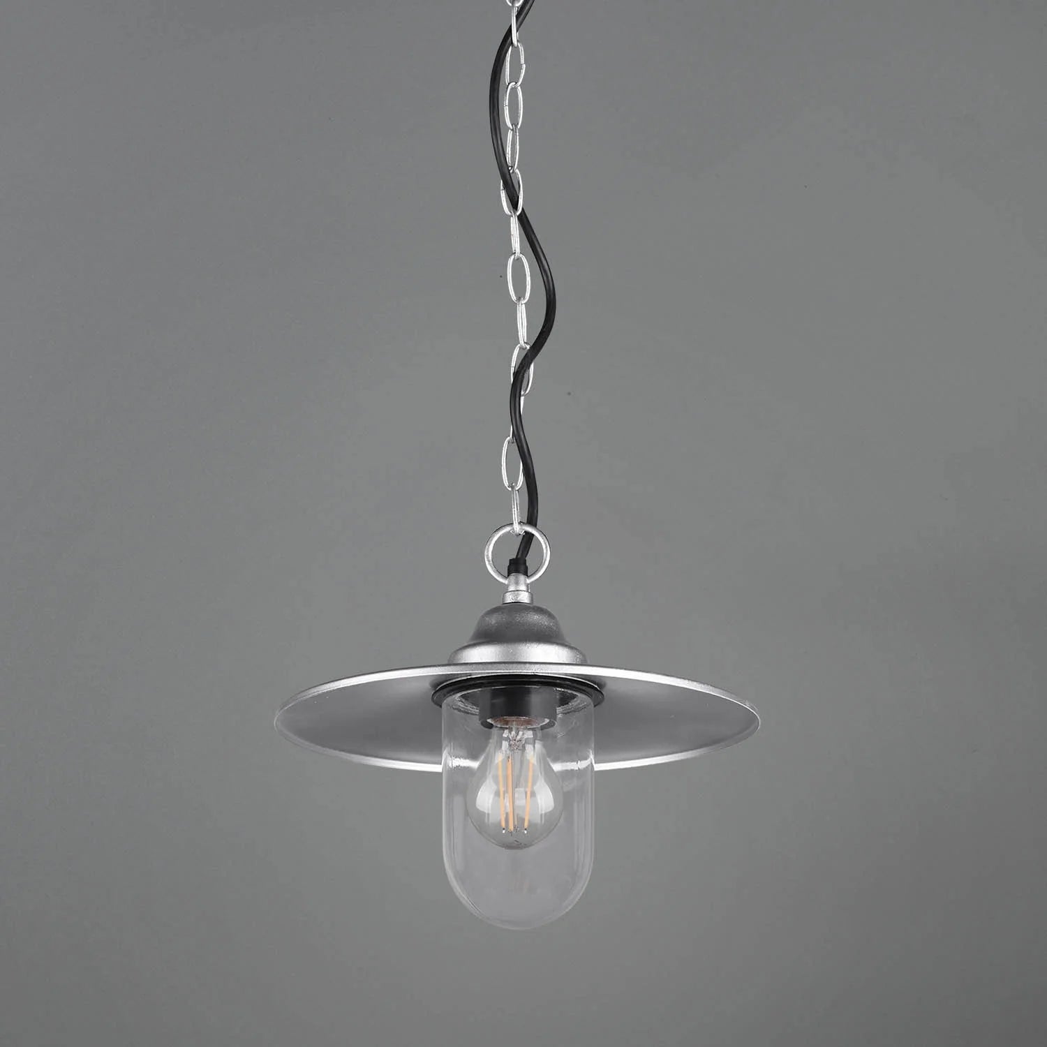 LÚZETE - LUCE A SOSPENSIONE PER ESTERNI E27 IP44 ZINC TULSI