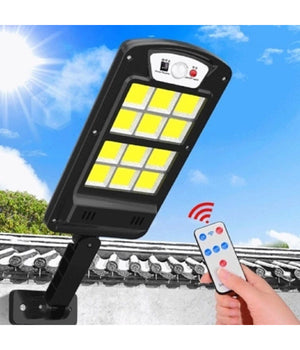 Luce Ad Energia Solare Sensore Di Movimento A Led Staffa Telecomando Giardino         