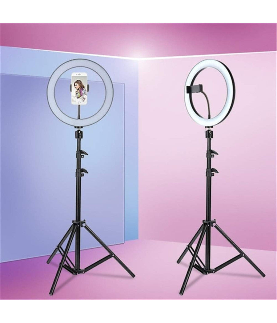 Luce Anello Professionale Dimmerabile Led Foto Treppiede Illuminazione Tiktok         