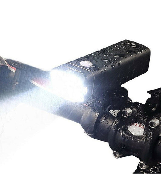 Luce Anteriore Led Cob Ricaricabile Usb Bici Ciclo Bicicletta Bianco Te-b0084         