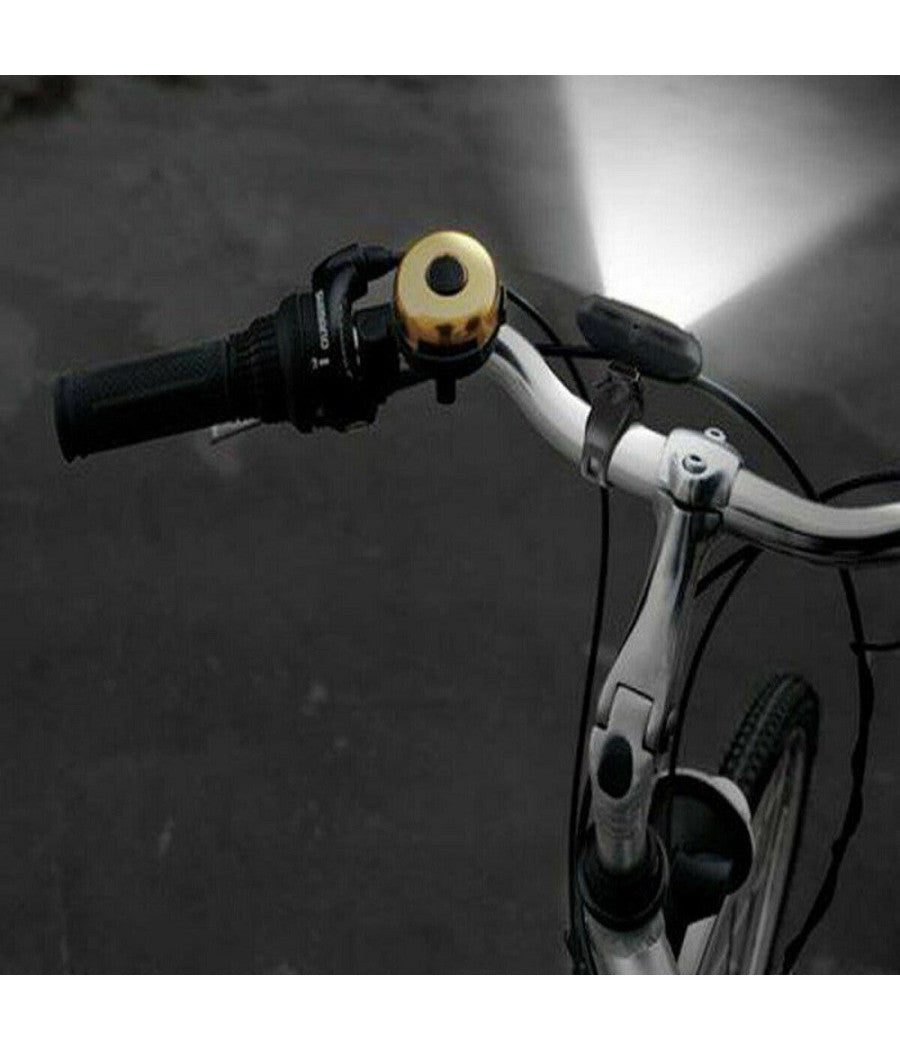 Luce Anteriore Led Cob Ricaricabile Usb Bici Ciclo Bicicletta Bianco Te-b0086         