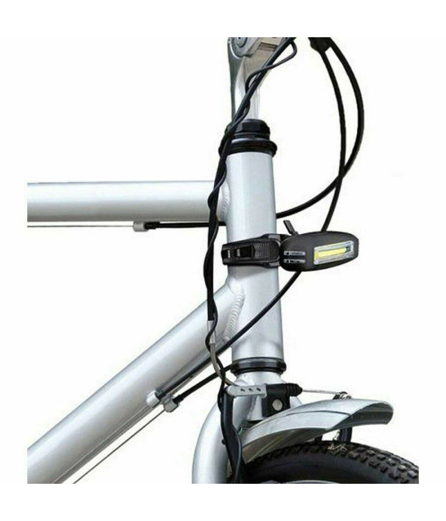 Luce Anteriore Led Cob Ricaricabile Usb Bici Ciclo Bicicletta Bianco Te-b0086         