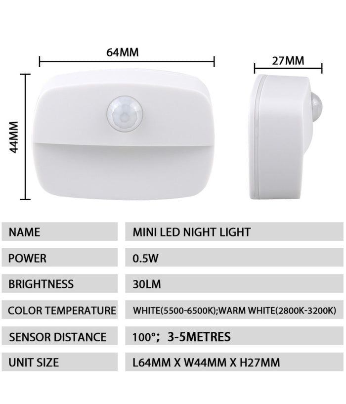 Luce Armadio Comodino Anta Con Sensore A Led Cassetto Mobile Porta Con Batterie         