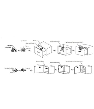 Luce Armadio Comodino Anta Con Sensore A Led Cassetto Mobile Porta Con Batterie         