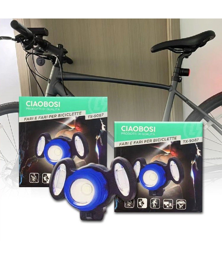 Luce Bici Da Testa Faretto Regolabile Led Fari Biciclette Impermeabile Tx-9087         