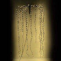 Luce cascata 567 led fissi+81 flash caldo al. fissa filo marrone 70xh220x6