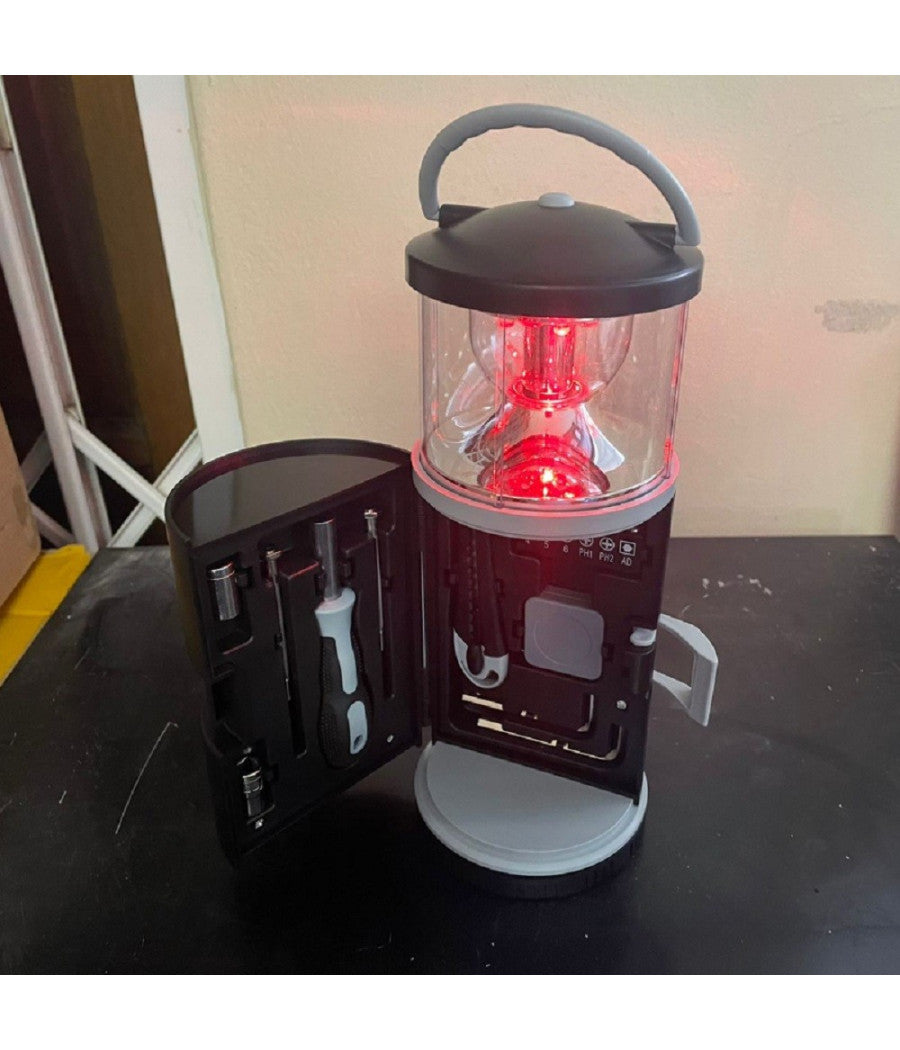 Luce Da Campeggio 15in1 Portatile Per Esterni Con Kit Di Attrezzi Combo Q-ly340         