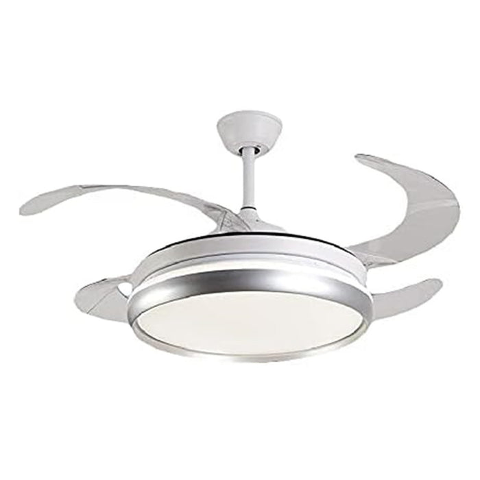 Trade Shop - Luce Decorativa Ventilatore Soffitto Luce Led 6000k 4000k 3000k 400cm 72w Con 3 Pale -        