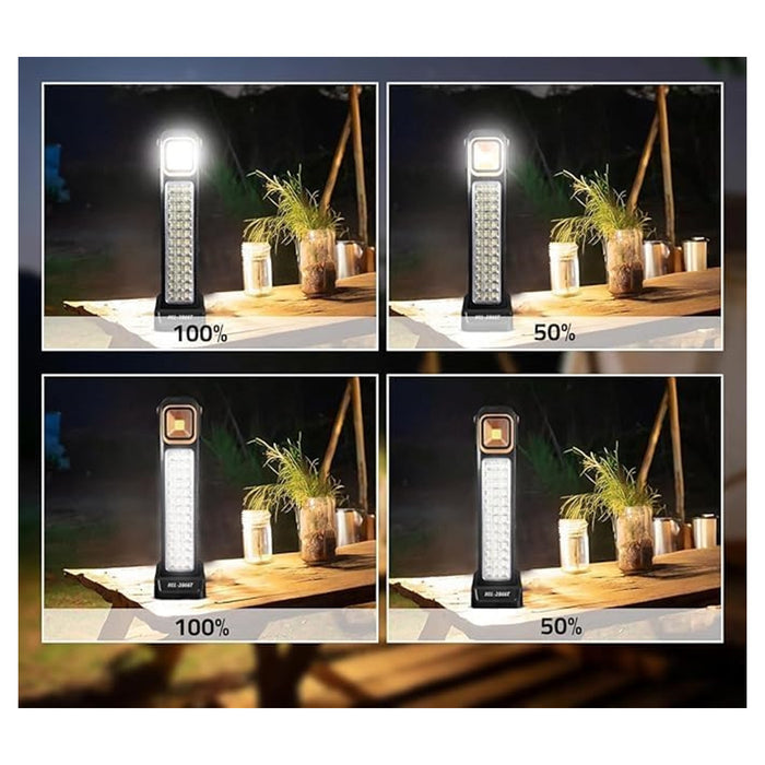 Trade Shop - Luce Di Emergenza Solare Ricaricabile Hel-2866t 30w Led Con Tecnologia Intelligente         
