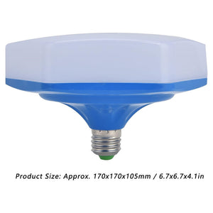 Trade Shop - Luce E27 Led Bluetooth Altoparlante Forma Disco Volante Colorato Rgbw Telecomando -        