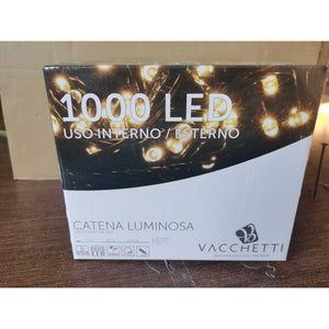 Luce filo 1000 led bianco caldo concontroller 53m