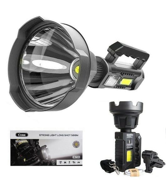 Luce Lampada Torcia Raggio Lungo 300+ Metri 150w Pesca Caccia Monti Coba Cb-t300         