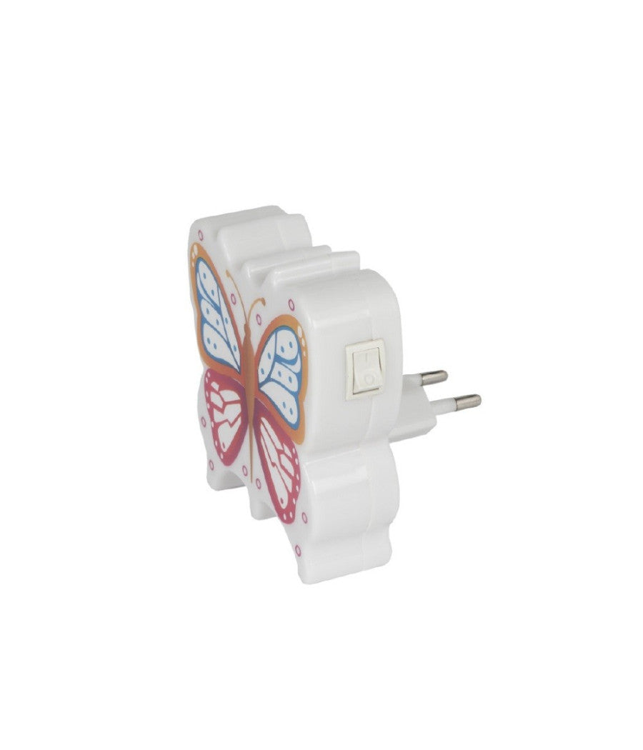 Trade Shop - Luce Led Notturna Con Forma Di Farfalla Lampada Per Cameretta Bambini Xc-1964 -