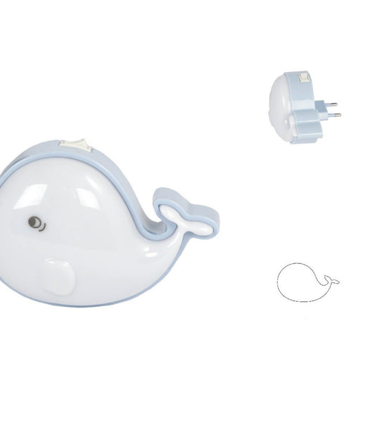 Luce Led Notturna Forma Di Delfino Luce Bianca Lampada Cameretta Bambini Xc-1961         