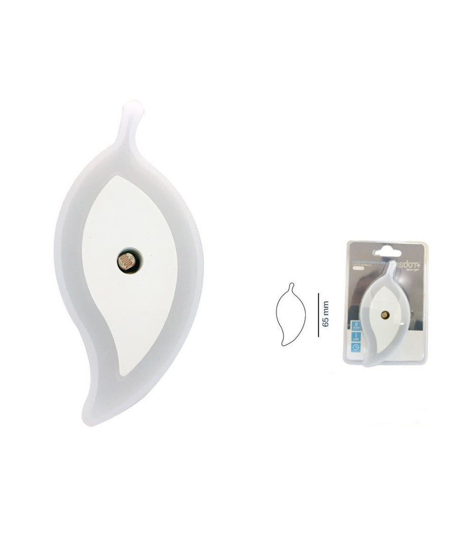 Luce Notturna A Led Forma Foglia Luce Bianca Lampada Per Camera Corridoio Dt2194         