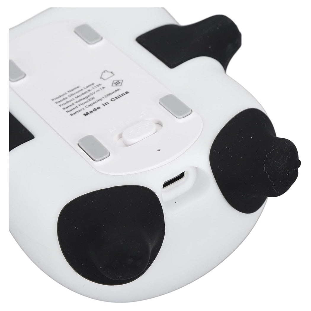 Trade Shop - Luce Notturna Forma Panda Lampada A Led In Silicone Dimmerabile Ricaricabile Usb         