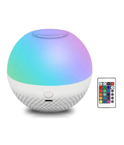 Trade Shop - Luce Notturna Led Rgb Telecomando Batteria Ricaricabile 1.8 Watt Dc5v Cy-pg01 -