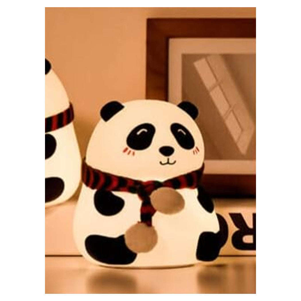 Trade Shop - Luce Notturna Panda Led Sensore Touch Lampada Da Tavolo Usb Ricaricabile Camera         