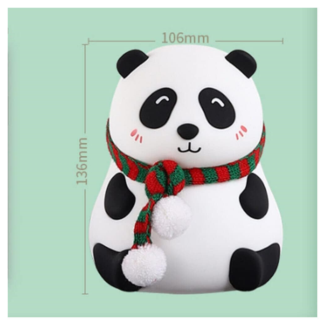Trade Shop - Luce Notturna Panda Led Sensore Touch Lampada Da Tavolo Usb Ricaricabile Camera         