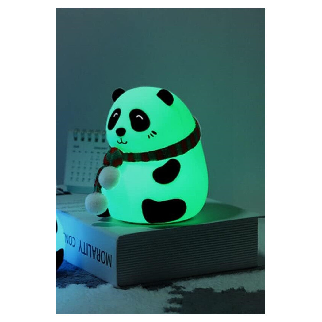 Trade Shop - Luce Notturna Panda Led Sensore Touch Lampada Da Tavolo Usb Ricaricabile Camera         