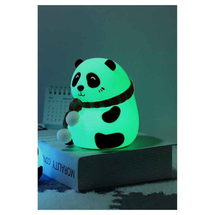 Trade Shop - Luce Notturna Panda Led Sensore Touch Lampada Da Tavolo Usb Ricaricabile Camera         